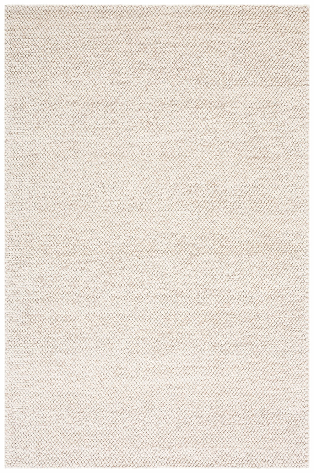 SAFAVIEH Area Rug 6x9 - Natura Collection - Beige & Ivory, Handmade Wool Blend, Textured Design, Ideal for Living Room, Bedroom, Dining Space (NAT425B) Retail $183.60