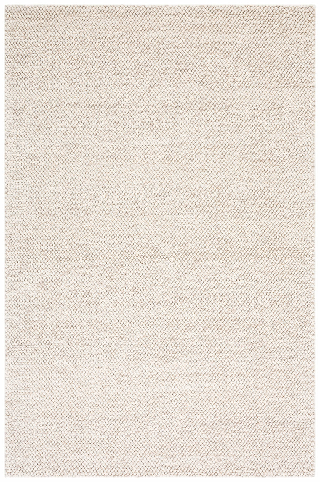 SAFAVIEH Area Rug 6x9 - Natura Collection - Beige & Ivory, Handmade Wool Blend, Textured Design, Ideal for Living Room, Bedroom, Dining Space (NAT425B) Retail $183.60