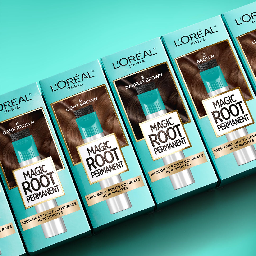 LÃ¢â‚¬â„¢Oreal Paris Magic Root Rescue 10 Minute Root Hair Coloring Kit, Permanent Hair Color with Quick Precision Applicator, 100 percent Gray Coverage, 7 Dark Blonde, 1 kit (Packaging May Vary)