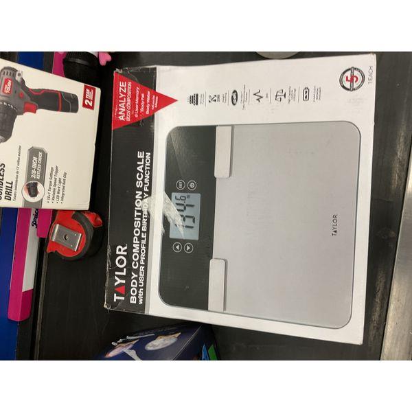 Taylor Body Composition Scale - User Profile Birthday Function Retail $30.00