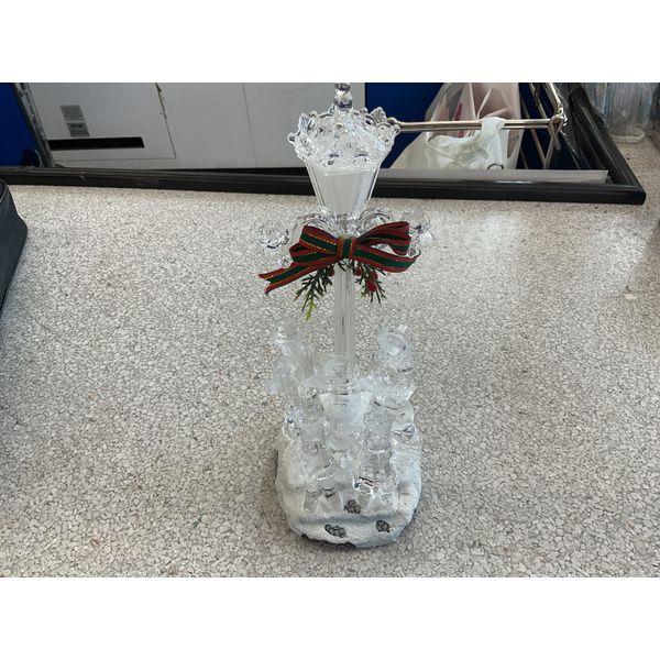 Crystal Snowman Candle Holder with Festive Ribbon Retail $45.00