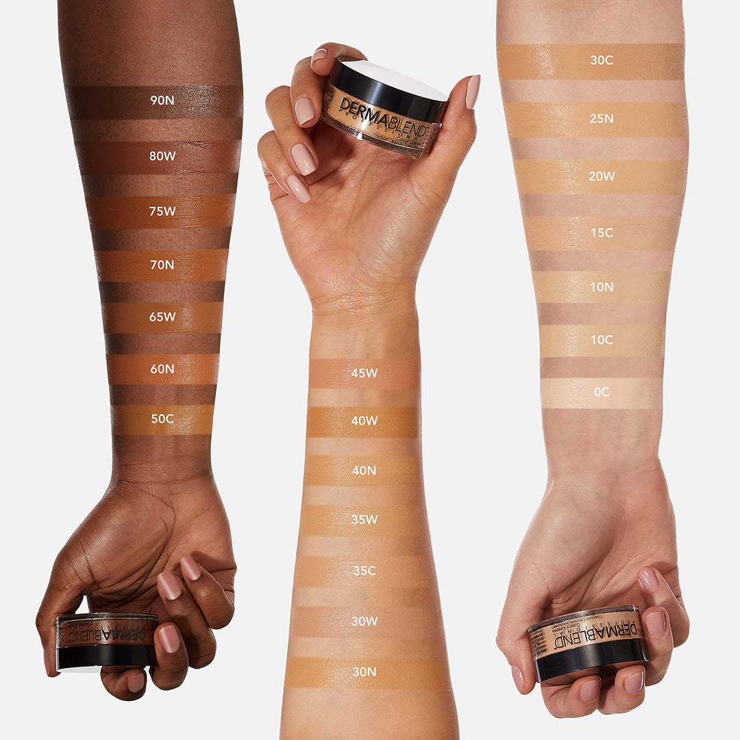 Dermablend Cover Creme High Coverage Foundation with SPF 30, 0C Pale Ivory, 1 Oz.
