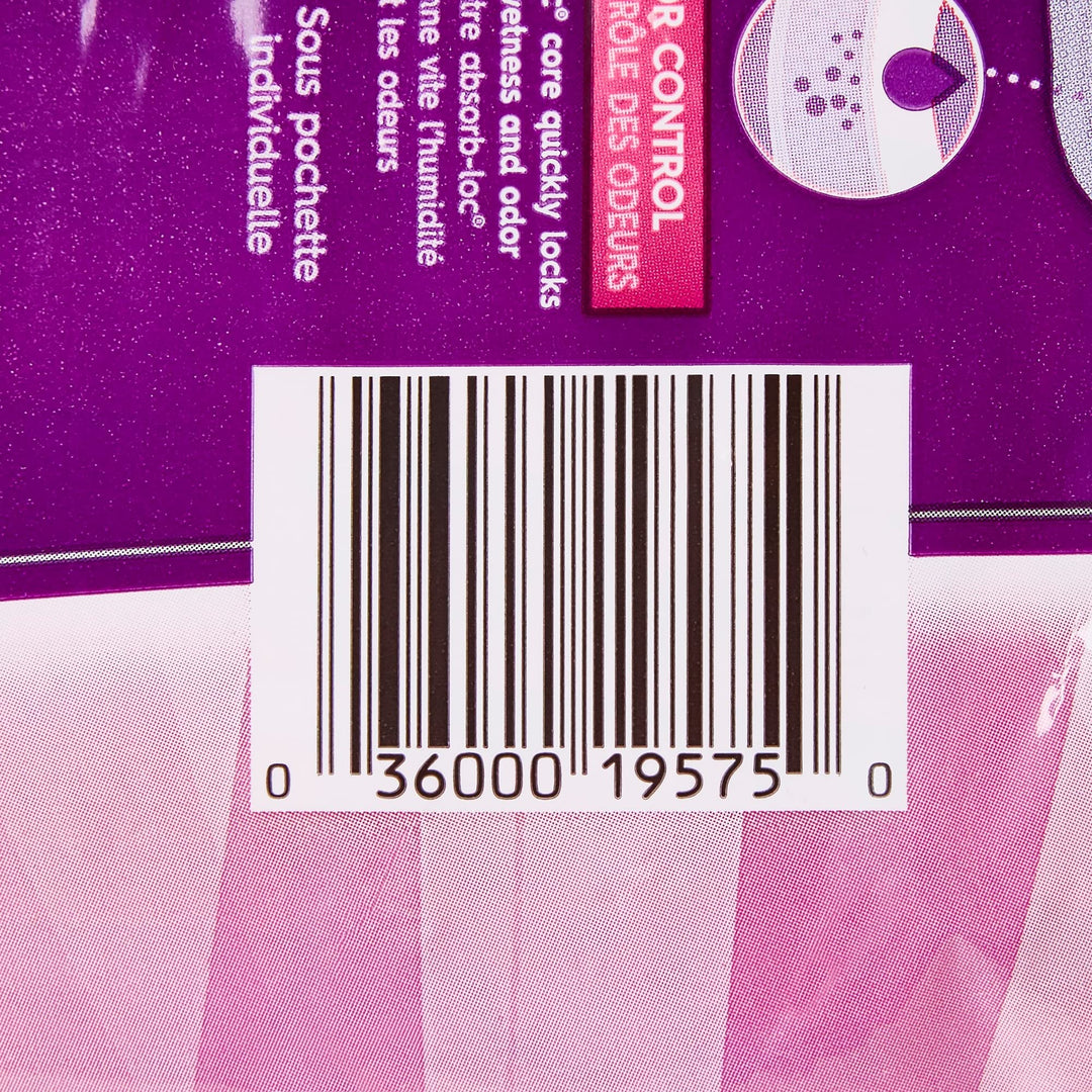Poise Moderate Absorbency Incontinence Pads, Long, 16 Count (Pack of 6)