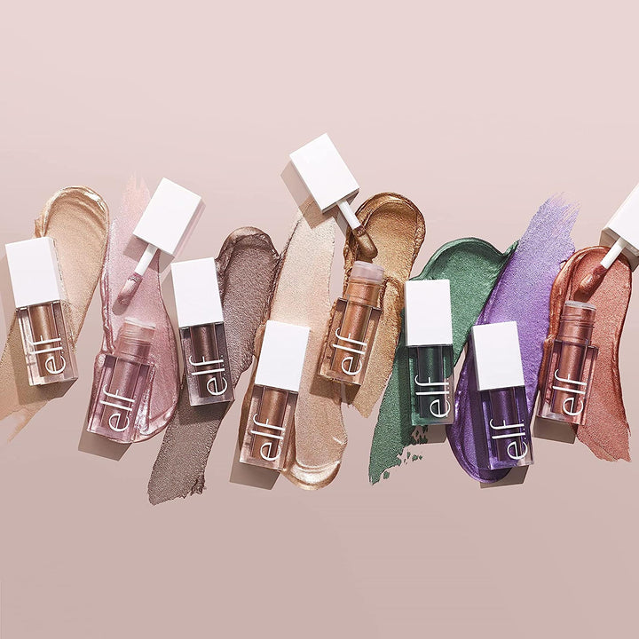 e.l.f. Liquid Metallic Eyeshadow, Gel Formula, High-Impact Multi-Dimensional Finish, One-Swipe Coverage, Supernova, 0.1 Fl Oz (3mL)