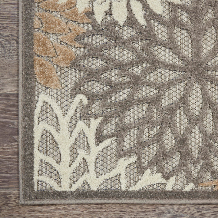 Nourison Home Aloha Natural 7' x 10' Area Rug - Easy Clean, Non Shedding, Bed Room, Living Room, Dining Room, Kitchen (7' x 10') Retail $167.37