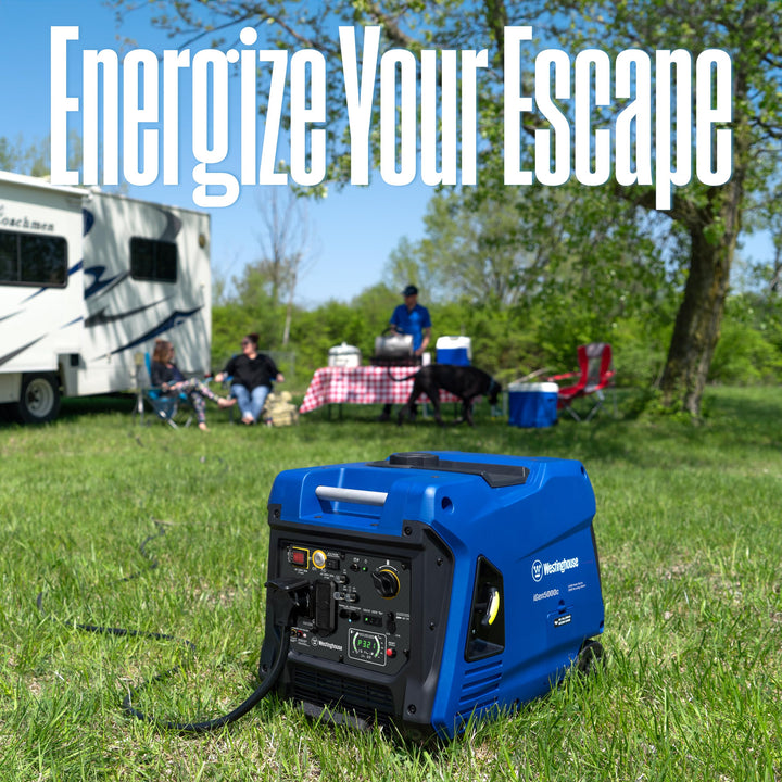 Westinghouse 5000 Peak Watt Super Quiet Portable Inverter Generator, Remote Electric Start with Auto Choke, RV Ready 30A Outlet, Gas Powered, CO Sensor, Parallel Capable Retail $1,199.00