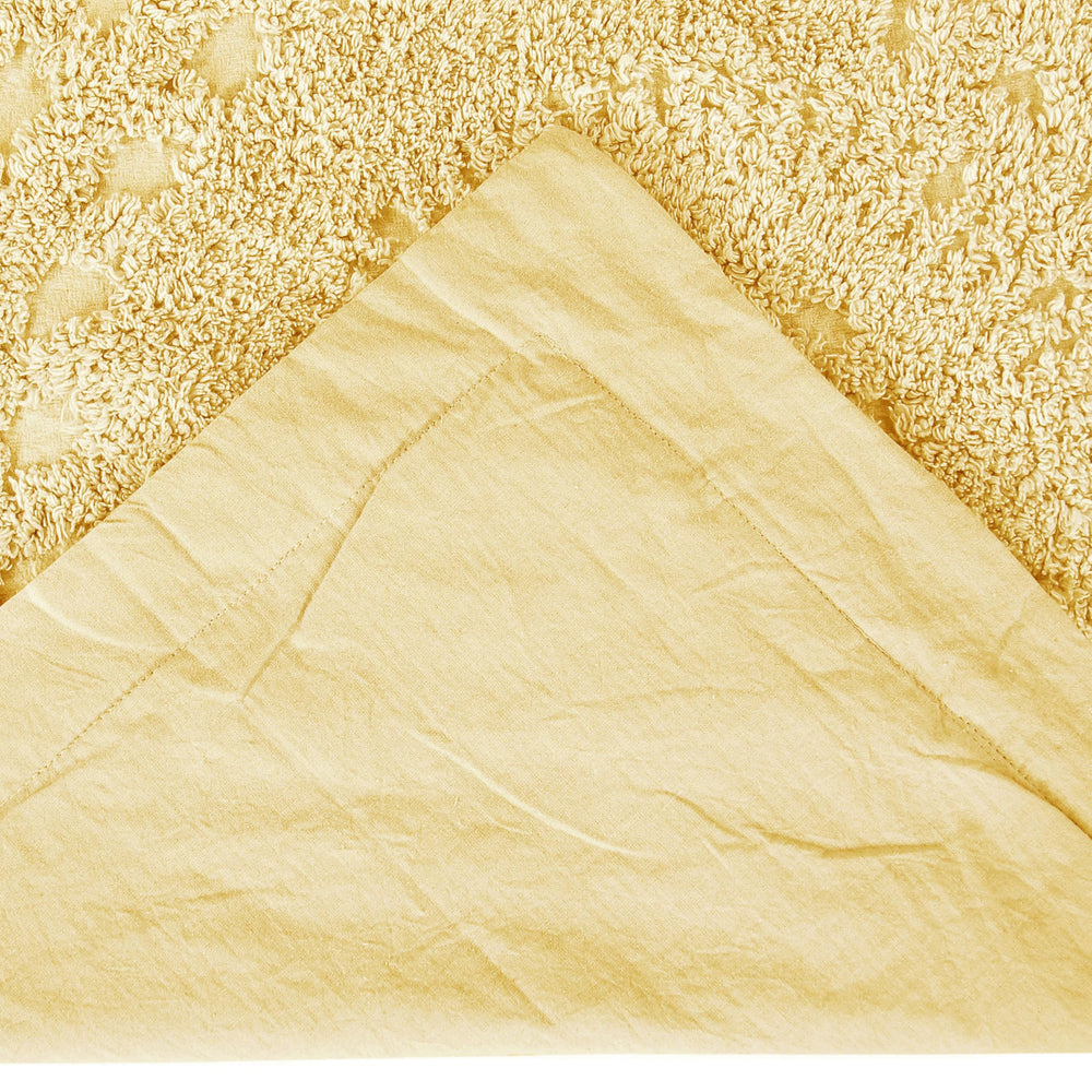 Better Trends Rio Collection is super soft and light weight in Floral Design 100% Cotton Tufted Unique Luxurious Machine Washable Tumble Dry, Standard Sham, Yellow Retail $22.58