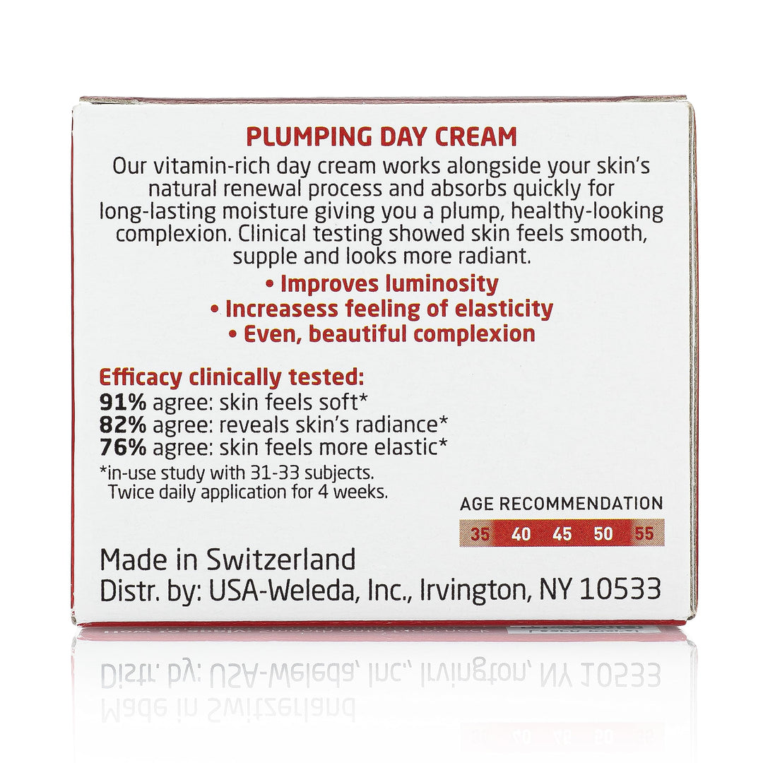 Weleda Face Care Plumping Day Cream, 1.3 Fluid Ounce, Plant Rich Moisturizer with Pomegranate and Maca Root Peptides