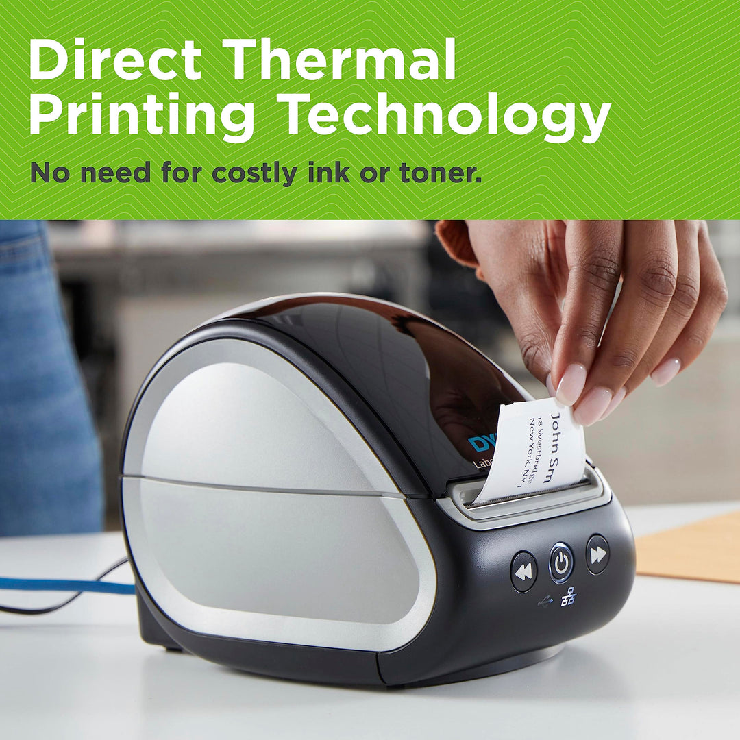 DYMO LabelWriter 550 Turbo Label Printer, High-Speed Direct Thermal Printing, Automatic Label Recognition, Prints Variety of Label Types Through USB or LAN Network Connectivity - Fast, Efficient Retail $146.40