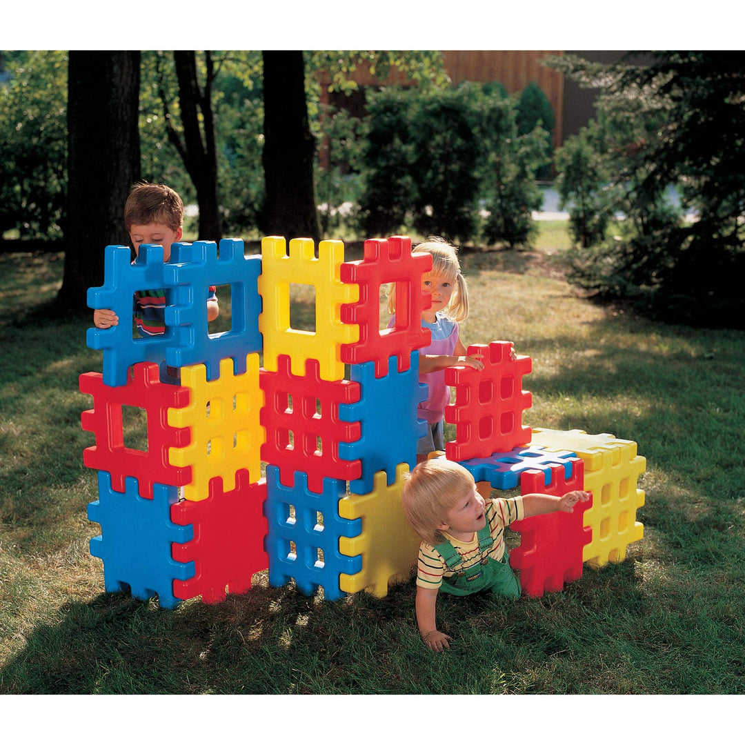 Little Tikes Big Waffle Block Set - 18 pieces, Blue/Red/Yellow Retail $82.99