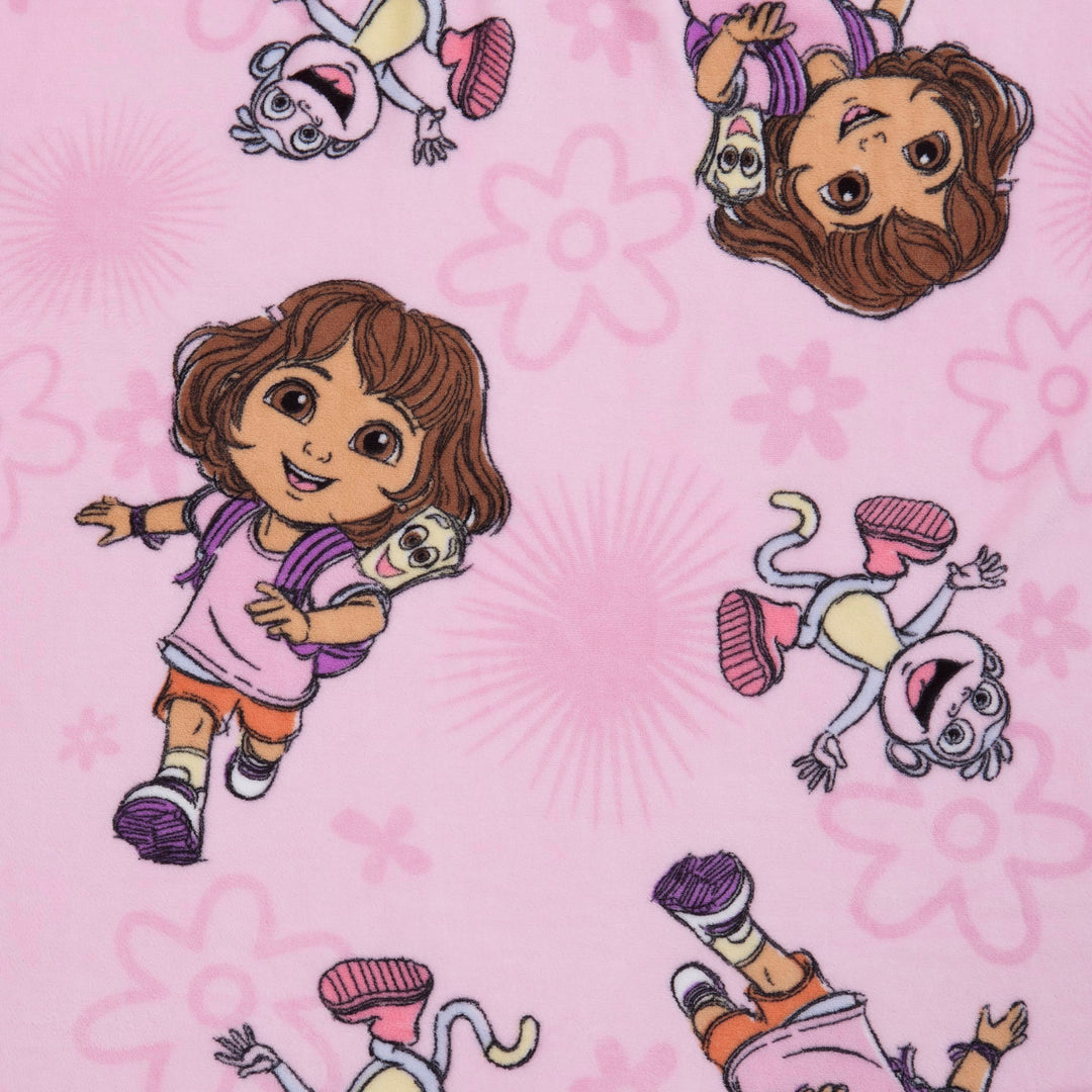 NoJo Dora Adventure Awaits Toddler Blanket, Pink Retail $22.80