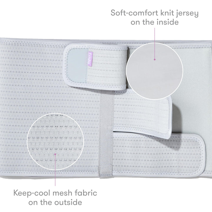 Frida Mom Belly Binder, Postpartum Essentials for Natural and C-Section Recovery, Adjustable Compression Wrap, After Birth Brace, Abdominal Band, 9" High