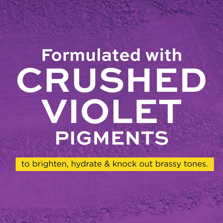 John Frieda Violet Crush Purple Toning Mask, Removes Brassy Tones, Smooths Damaged Hair Cuticles for Cooler, More Luminous, Salon-Fresh Blonde. Safe for Natural and Color-Treated Blonde Hair, 6 Oz