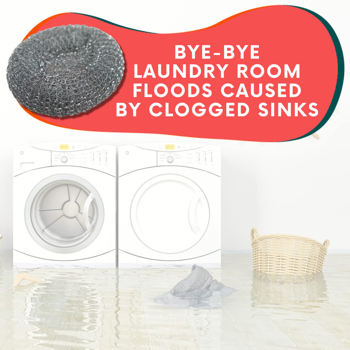 12 Pack of Washing Machine Lint Traps. Comes with 12 Ties. Attach to Your Washer Sink Hose and Allow the Metal Mesh Trap to Filter the Laundry Water. Stainless Steel and Rust Proof. Retail $8.00