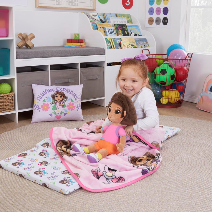 NoJo Dora Adventure Awaits Toddler Blanket, Pink Retail $22.80