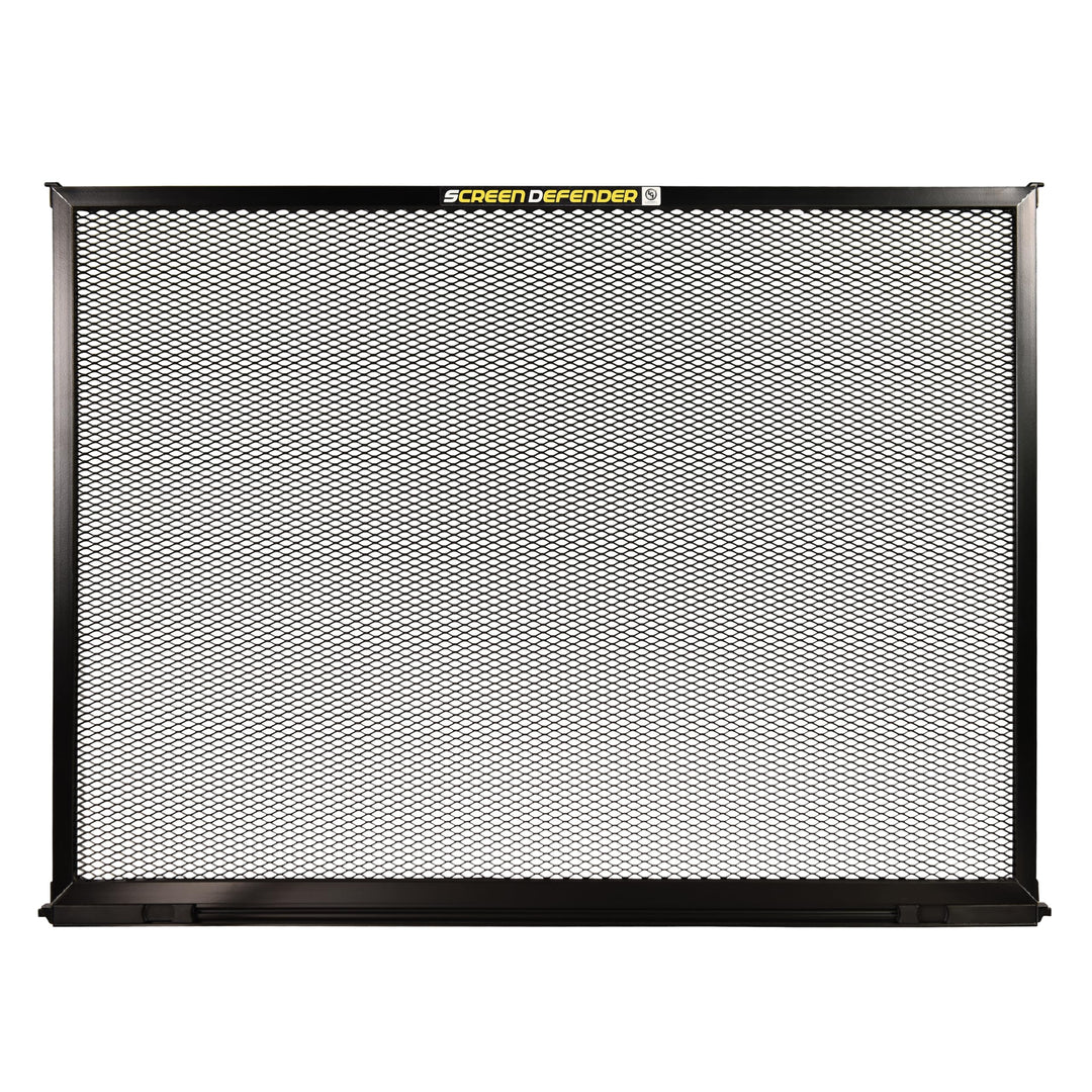 Lippert 28" Screen Defender RV Entry Door Protector Kit with Black Powder-Coated Aluminum for Pet Protection on Travel Trailers, 5th Wheel Campers and Motorhomes - 859793 Retail $87.66