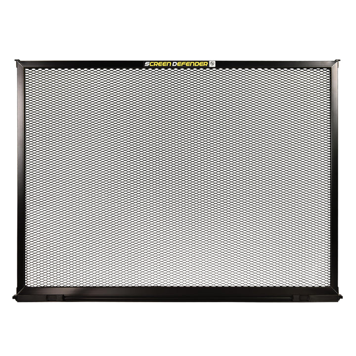 Lippert 28" Screen Defender RV Entry Door Protector Kit with Black Powder-Coated Aluminum for Pet Protection on Travel Trailers, 5th Wheel Campers and Motorhomes - 859793 Retail $87.66