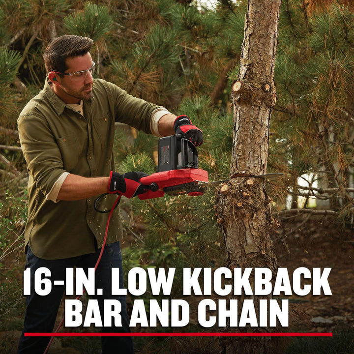 CRAFTSMAN Electric Chainsaw, 16 Inch, 12 Amp Corded Chain Saw Electric, Ergonomic, Powerful Motor (CMECS600) Retail $99.00