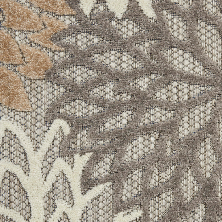 Nourison Home Aloha Natural 7' x 10' Area Rug - Easy Clean, Non Shedding, Bed Room, Living Room, Dining Room, Kitchen (7' x 10') Retail $167.37