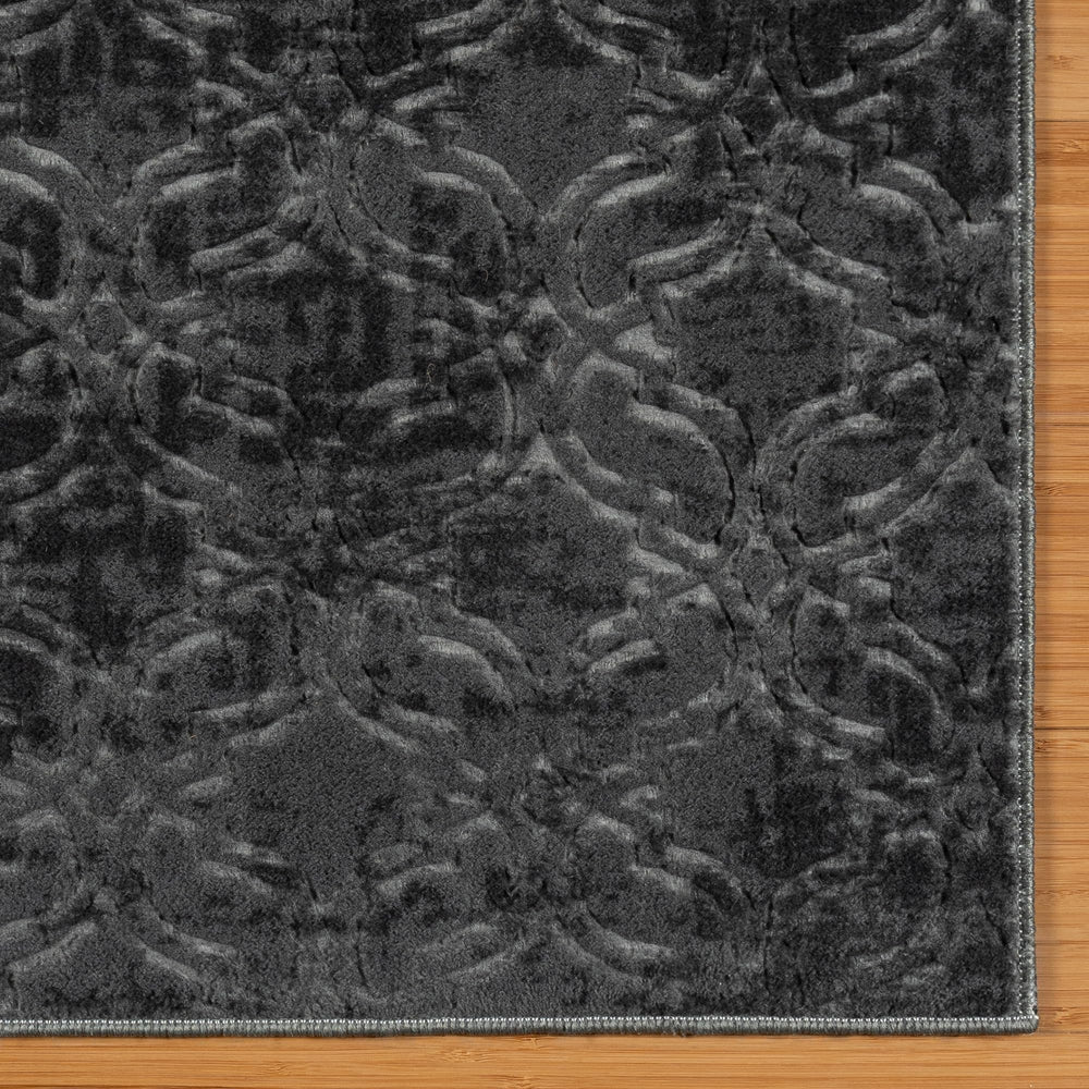 Gertmenian Indoor Transitional Area Rug - 6x9 Medium, Non-Shedding, Ideal for High Traffic in Living Room, Bedroom, Entryway - Geometric, Dark Grey, 26850 Retail $129.99
