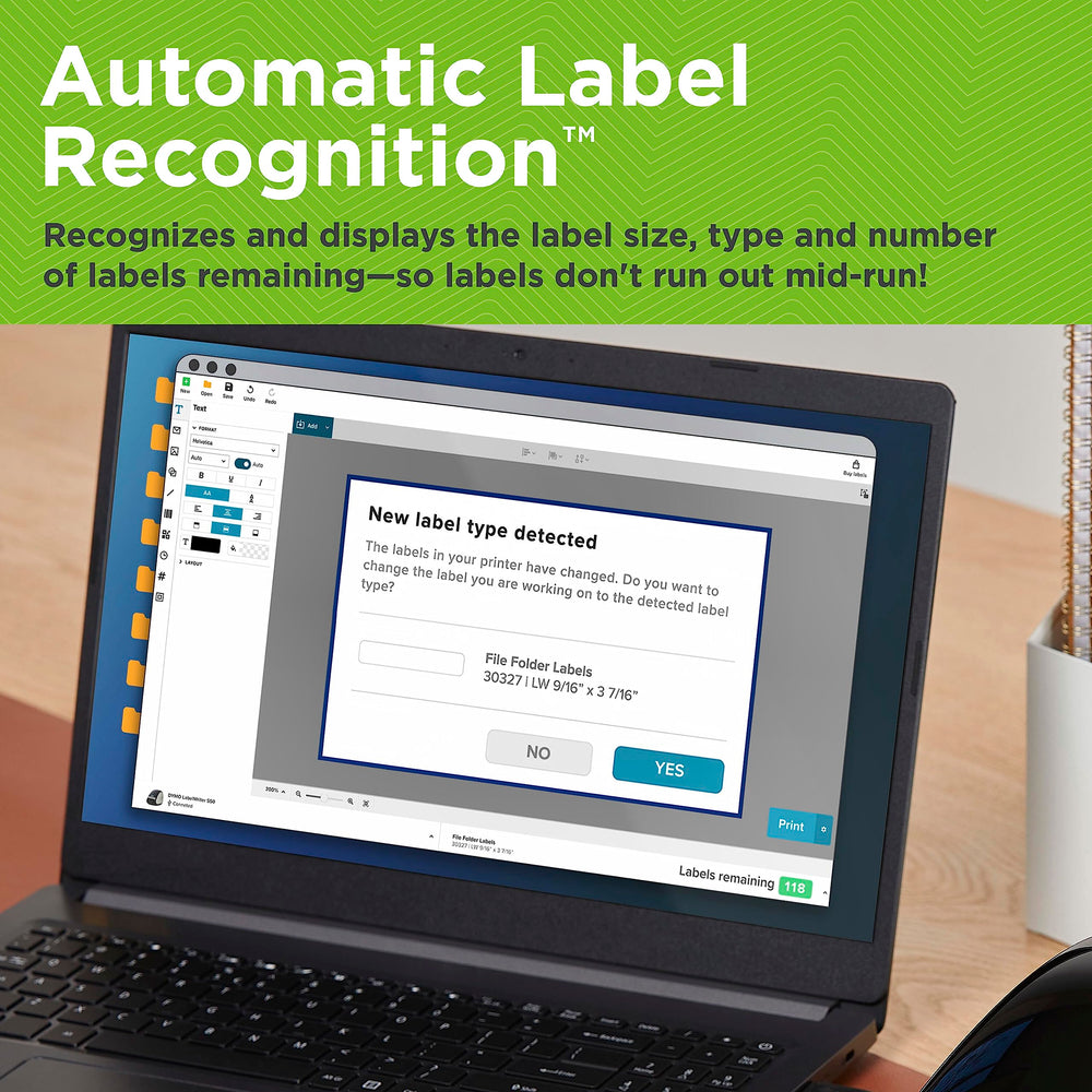 DYMO LabelWriter 550 Turbo Label Printer, High-Speed Direct Thermal Printing, Automatic Label Recognition, Prints Variety of Label Types Through USB or LAN Network Connectivity - Fast, Efficient Retail $146.40