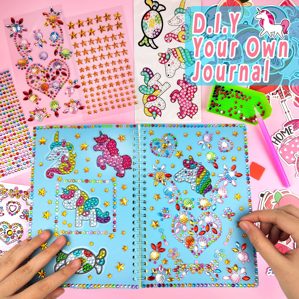 onebora DIY Journal Set for Girls Age 6-8-10-12 Years Old,Unicorn Painting Crafts,Decorate Your Own Journal,Fun Arts and Crafts Gifts Toys for Girls Birthday Christmas Retail $15.00