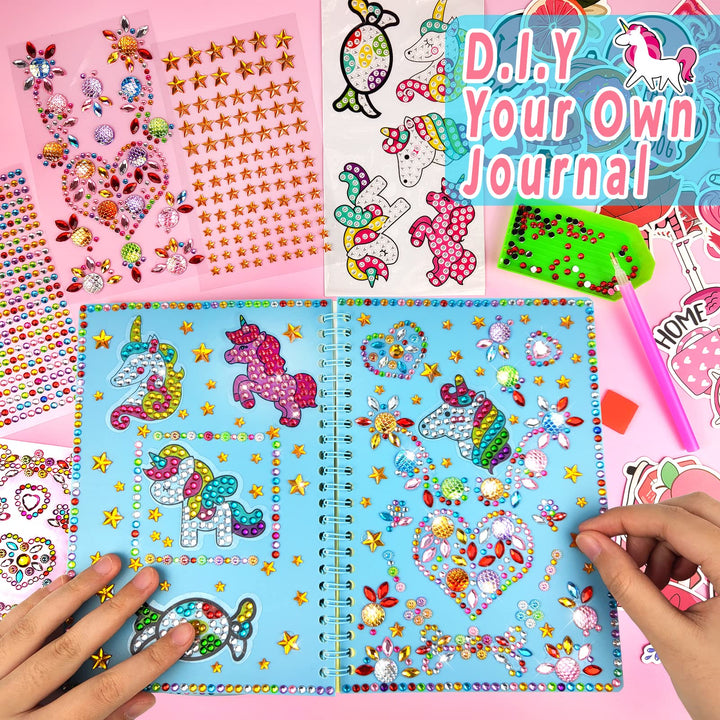 onebora DIY Journal Set for Girls Age 6-8-10-12 Years Old,Unicorn Painting Crafts,Decorate Your Own Journal,Fun Arts and Crafts Gifts Toys for Girls Birthday Christmas Retail $15.00