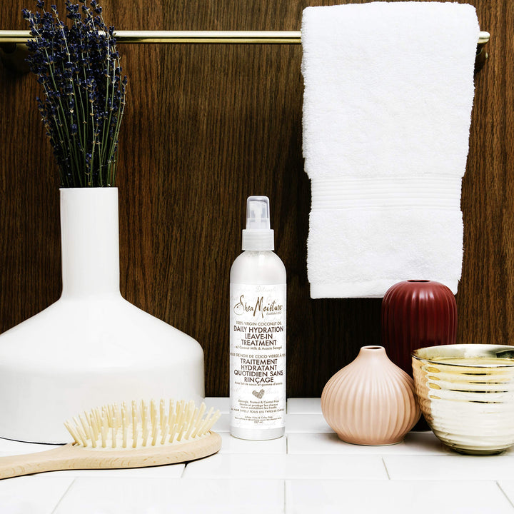 SheaMoisture 100% Virgin Coconut Oil Leave In Treatment 8 oz Liquid