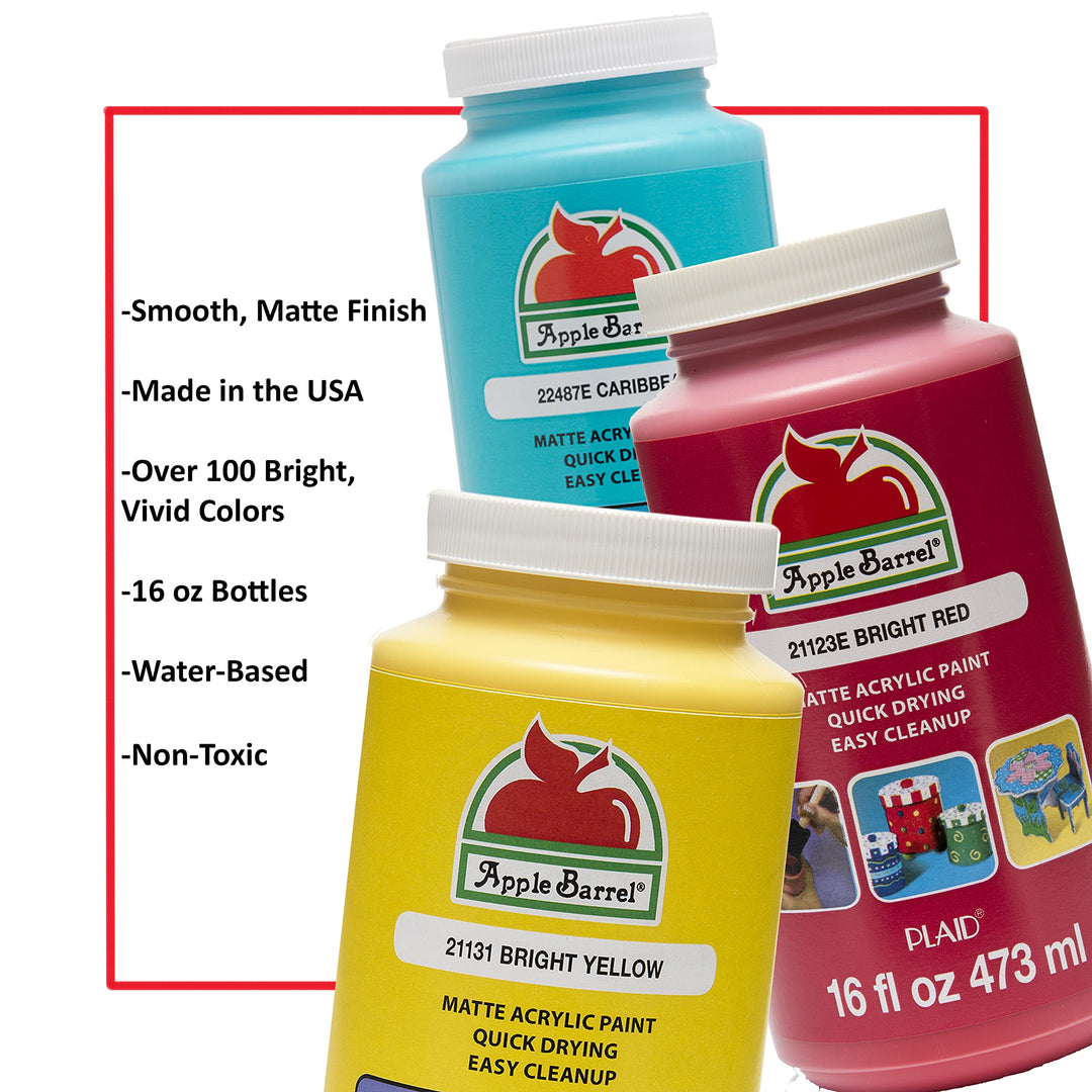 Apple Barrel Paint Acrylic, 16 oz, Nutmeg Brown