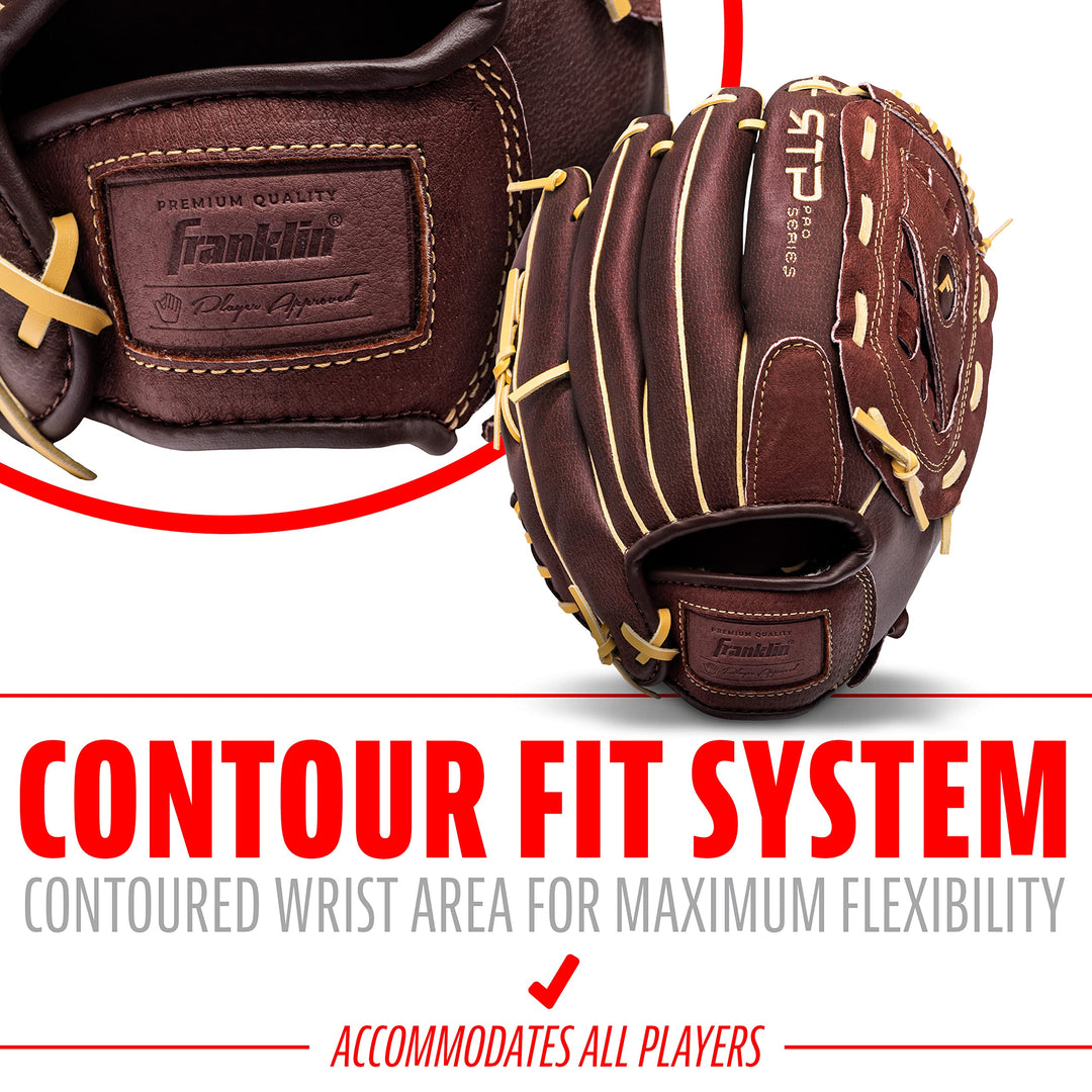 Franklin Sports RTP Pro Pigskin Baseball Fielding Glove - 12.5"