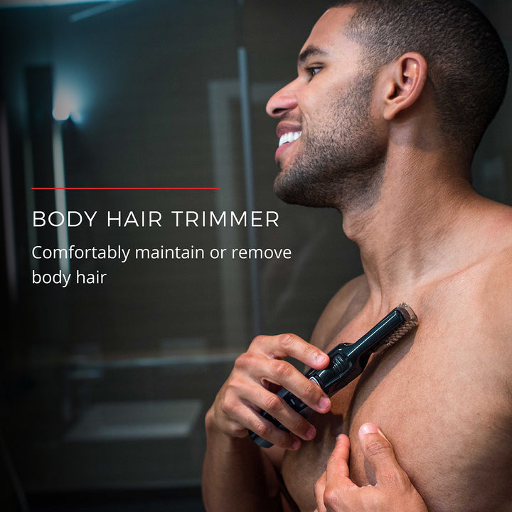 Remington Head to Toe Advanced Rechargeable Powered Body Groomer Kit, Beard Trimmer (10 Pieces), 6.3 Inch, Black Retail $37.99
