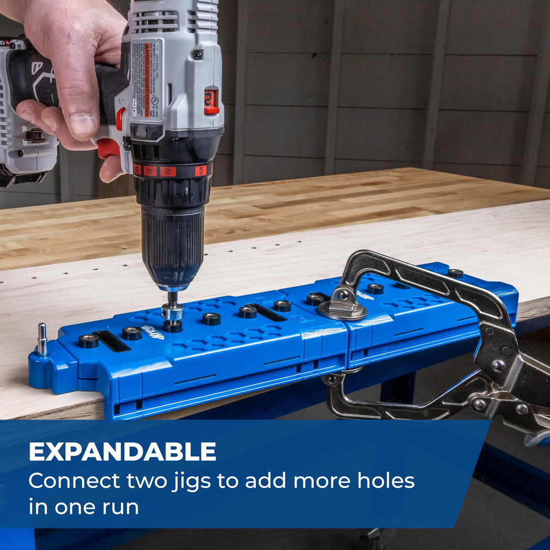 KREG KMA3232 Shelf-Pin Jig 5 mm - Drilling Guide for Shelves - Shelf Pin Drilling Jig - Steel-Enforced Drill Guide - Woodworking Tools & Accessories Retail $39.99