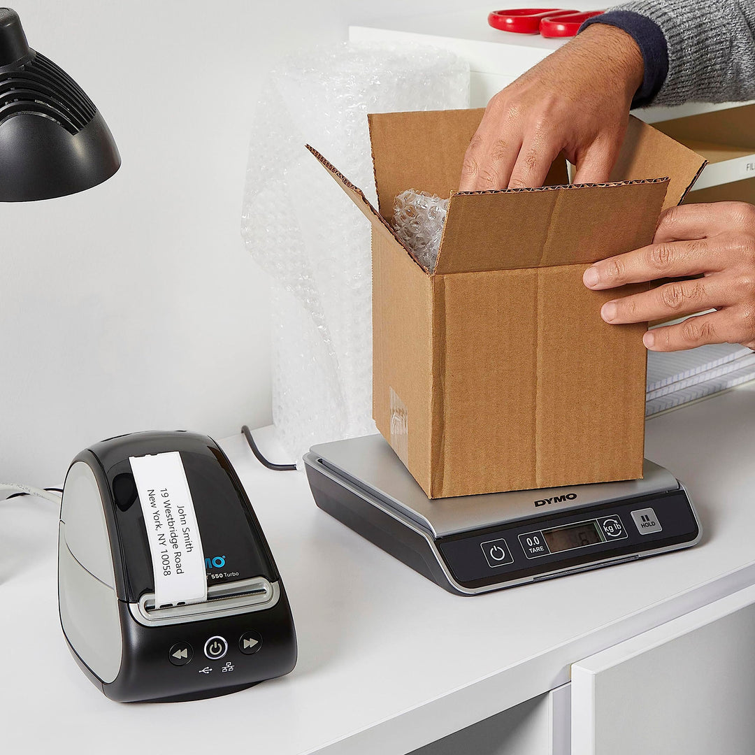 DYMO LabelWriter 550 Turbo Label Printer, High-Speed Direct Thermal Printing, Automatic Label Recognition, Prints Variety of Label Types Through USB or LAN Network Connectivity - Fast, Efficient Retail $146.40