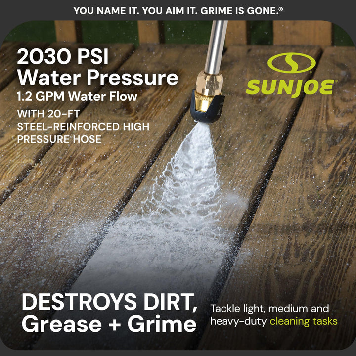 Sun Joe Electric Pressure Power Washer, Heavy-Duty 2500 Max PSI (2030 PSI PWMA Rated) - Portable Cleaning and Washing Machine System for Home, Autos, Patios, Decks, & Sidewalks, SPX3000 Retail $209.00