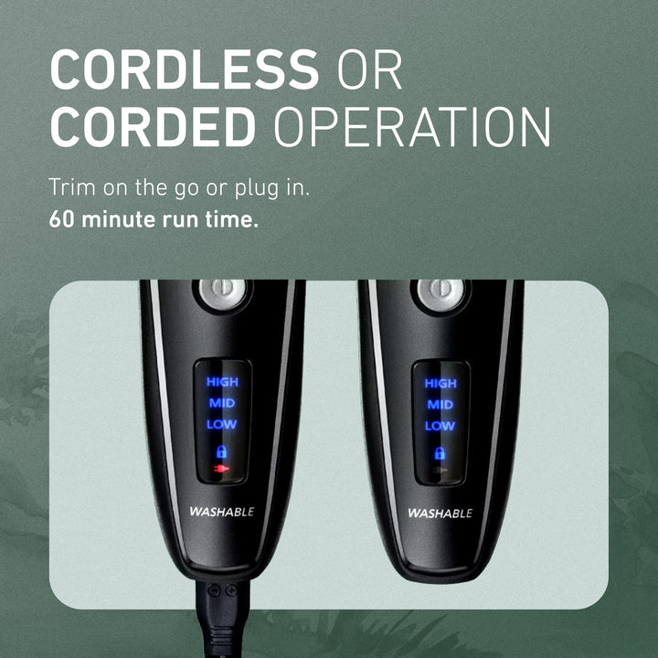 Panasonic Beard Trimmer for Men Cordless Precision Power, Hair Clipper with Comb Attachment and 19 Adjustable Settings, Washable, ER-SB40-K, 0.5-10mm lengths, 1 Pack Retail $134.99