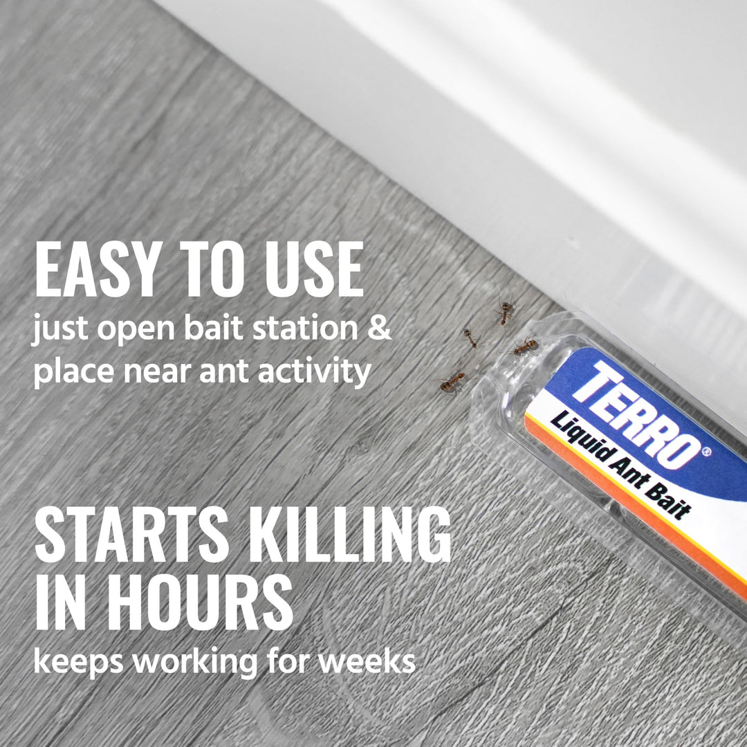 TERRO Ant Killer Bait Stations T300B - Liquid Bait to Eliminate Ants - Bait System - 12 Count Stations for Effective Indoor Ant Control Retail $12.99