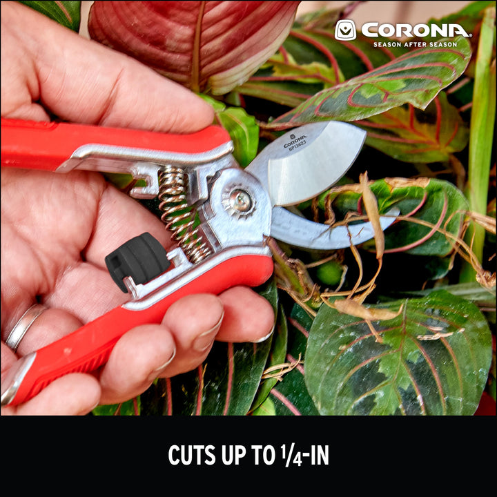 Corona BP 13623 Yard Essentials Houseplant Pruners, Red Retail $10.98