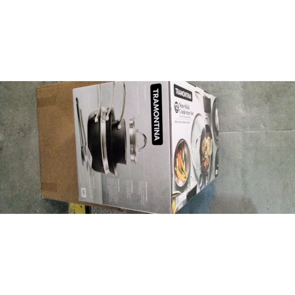 Tramontina Ceramic Non-Stick 12-piece Cookware Set with Utensils Retail $190.00