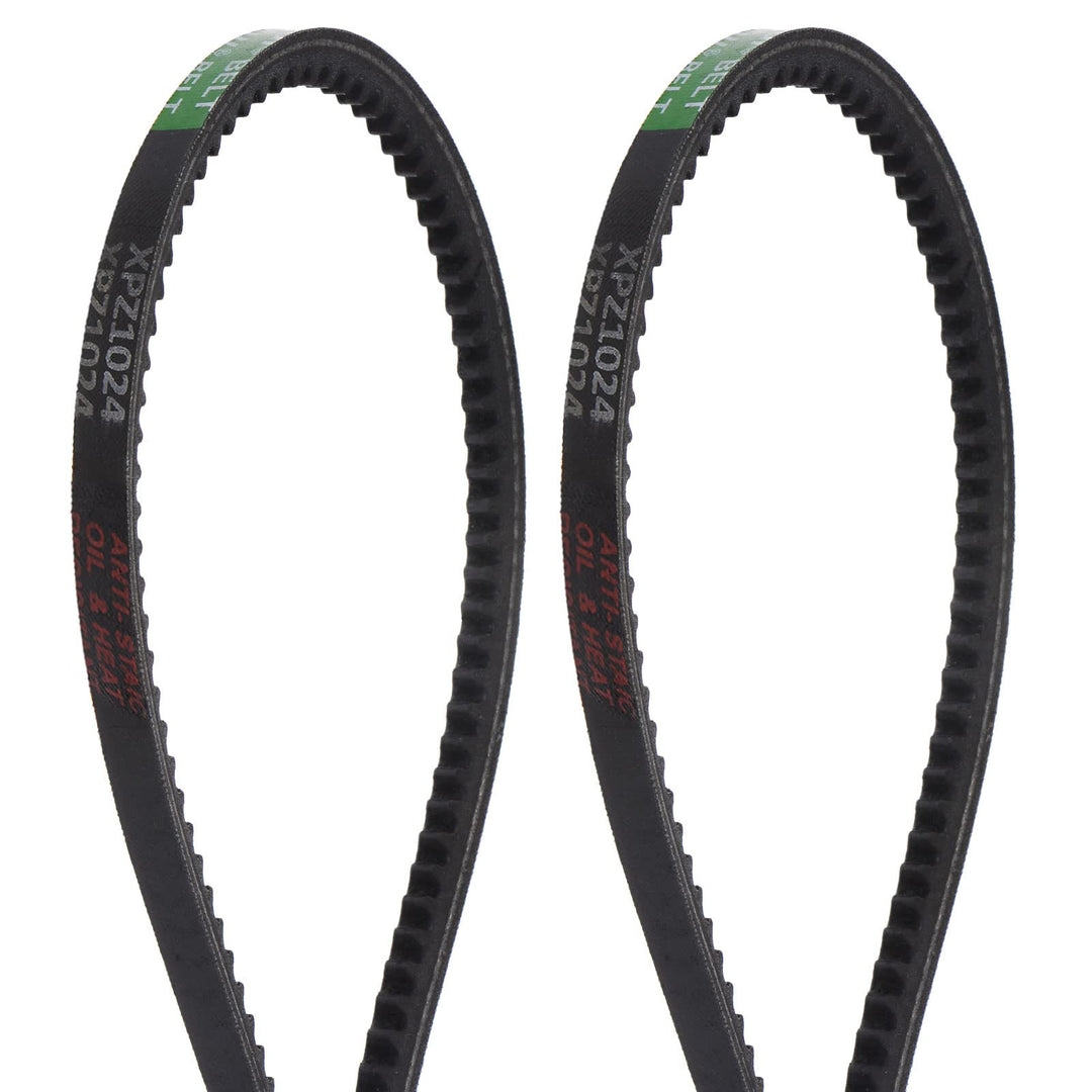 HARFINGTON 2pcs XPZ-1024 V-Belts Drive Belt 1024mm Pitch Girth 10mm Width 8mm Height Rubber for Power Transmission