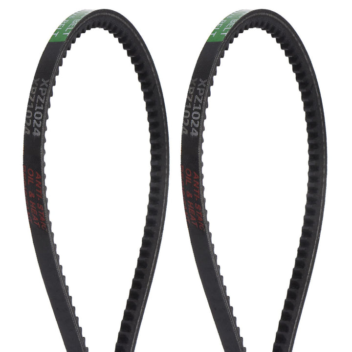 HARFINGTON 2pcs XPZ-1024 V-Belts Drive Belt 1024mm Pitch Girth 10mm Width 8mm Height Rubber for Power Transmission
