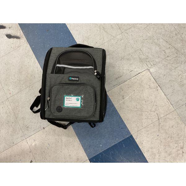 PetAmi Pet Carrier Backpack - Ventilated, Safety Features, Comfort Padding - Gray Retail $35.00