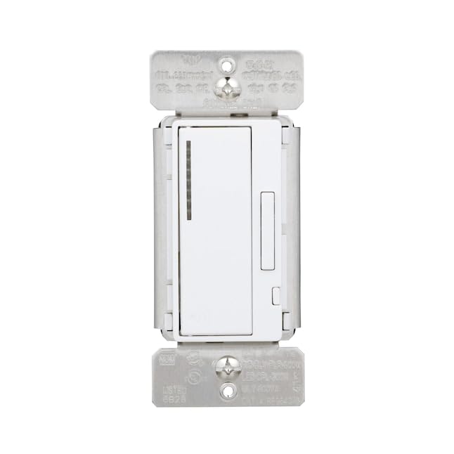 Eaton Z-Wave Plus dimmer Sitch, White, Single Pole, 120 VAC, 300W Dimmable LED/CFL, 600W incancdescent, Halogen,