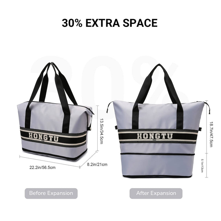 TOOSEA Expandable Large Capacity Travel Duffel Bag for Women Men with Luggage Sleeve, Lightweight Waterproof Weekender Overnight Carry On Bag for Airplanes Under Seat, Gym Tote Duffle Bag Retail $23.00