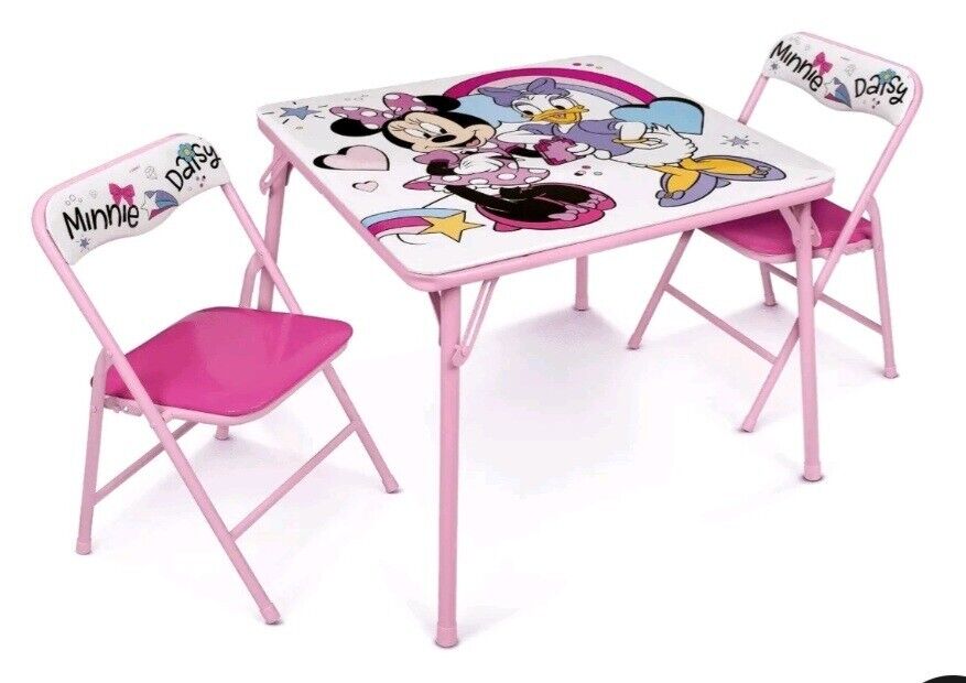 Disney Junior Minnie Mouse & Daisy Activity Table and Chair Set New Open Box Retail $94.35