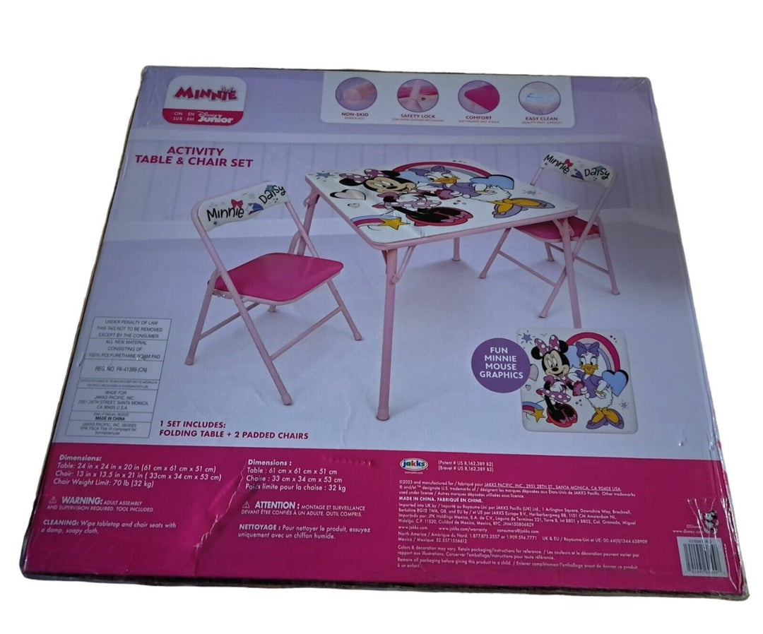 Disney Junior Minnie Mouse & Daisy Activity Table and Chair Set New Open Box Retail $94.35