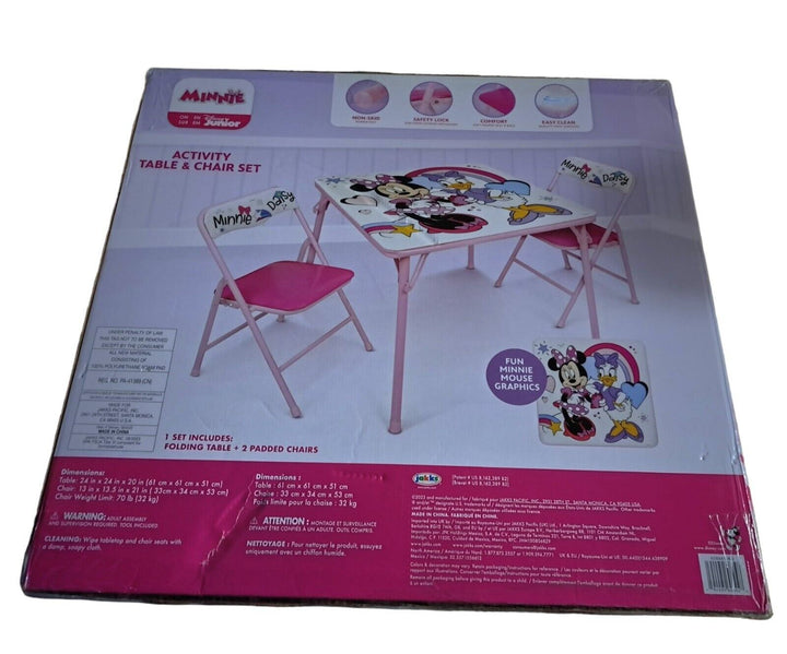 Disney Junior Minnie Mouse & Daisy Activity Table and Chair Set New Open Box Retail $94.35