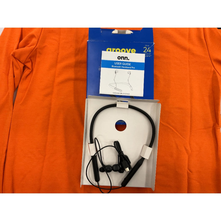 Onn. Wireless Neckband Earphones  Black