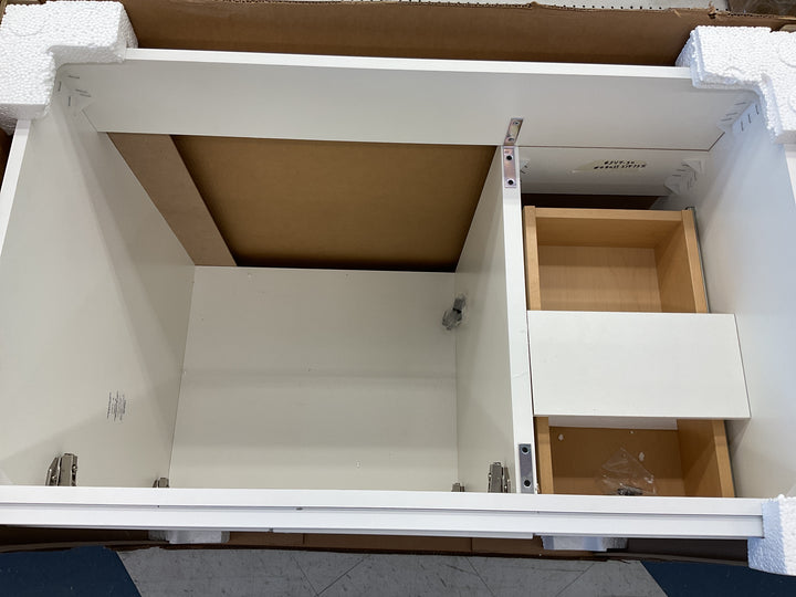 SS 36-IN LEO WHITE VANITY BASE 91.44 cm