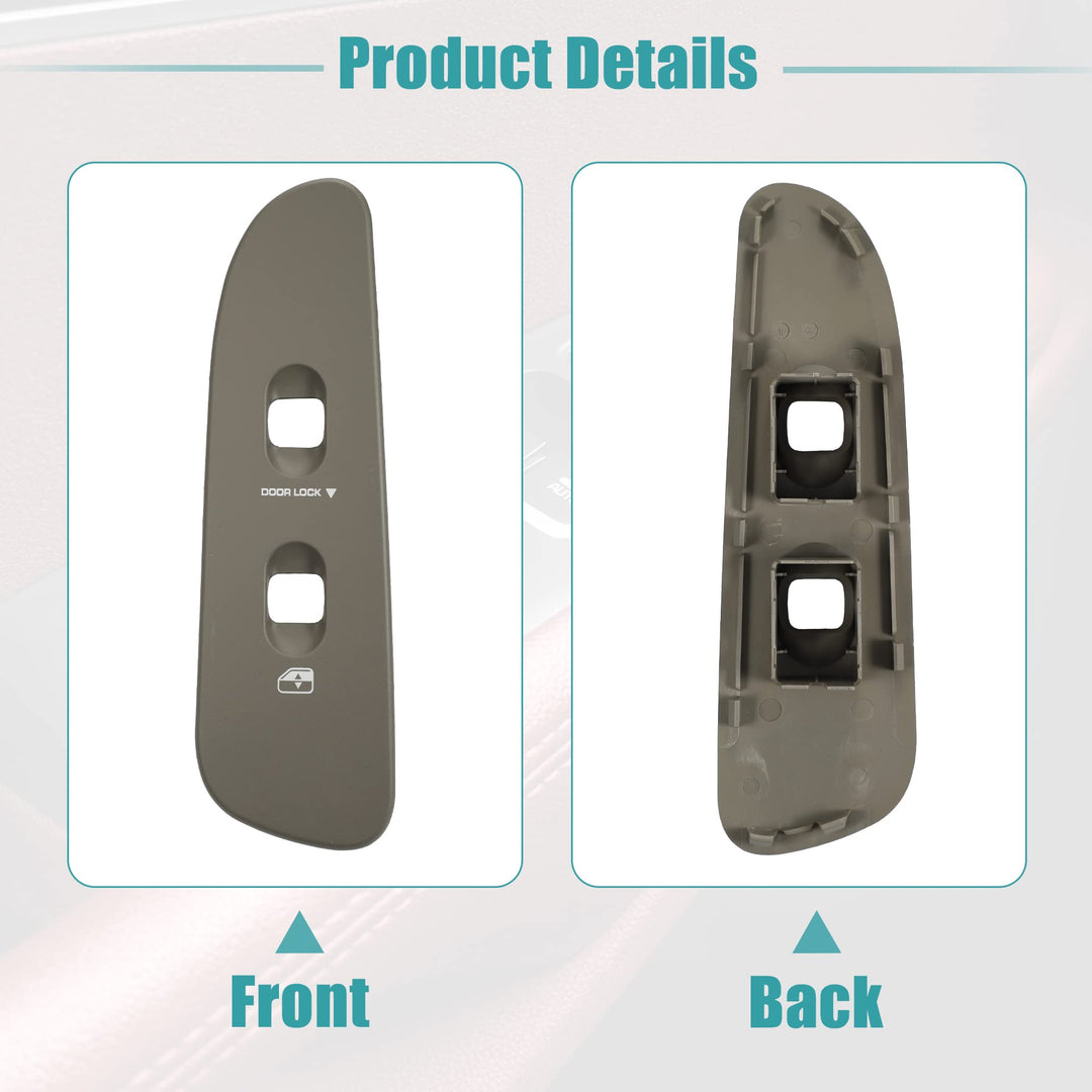 ACROPIX Front Left Driver Side Car Window Switch Trim Bezel for Dodge for Ram 1500 - Pack of 1 Gray