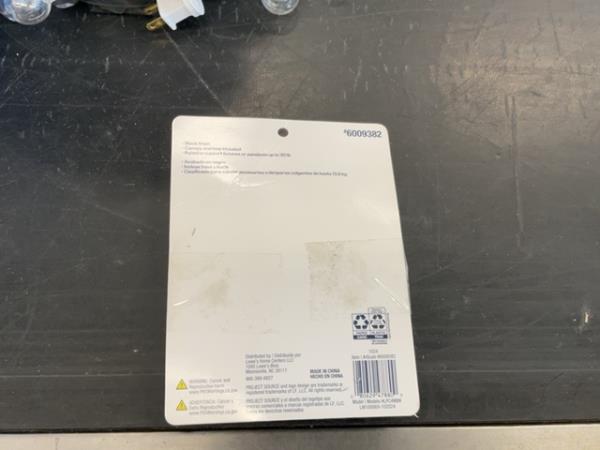 Project Source Light Fixture Canopy, Base part for lamp Retail $8.00